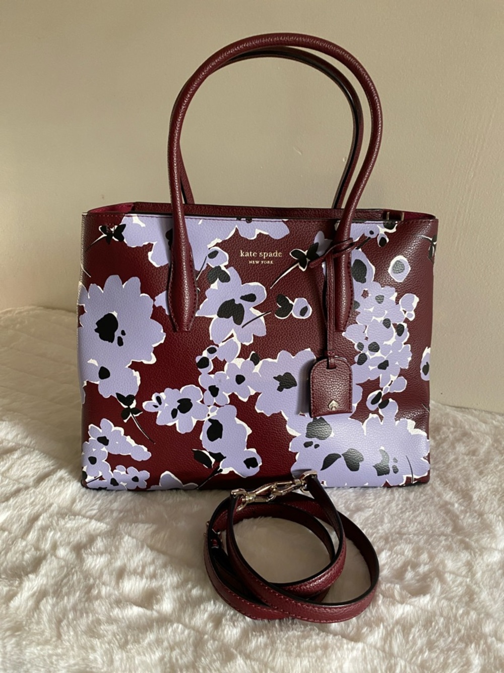 Kate Spade New York Medium Top Zip Satchel in Eva Wildflower Bouquet